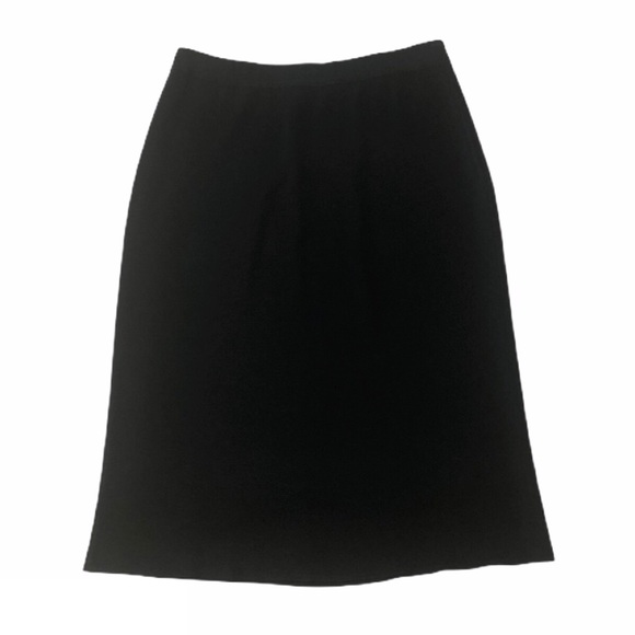 Ming Wang Dresses & Skirts - Ming Wang Black Ribbed Stretch A Line Skirt